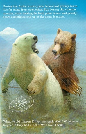 谁会赢 北极熊和灰熊 英文原版 Polar Bear Vs Grizzly Bear Who Would