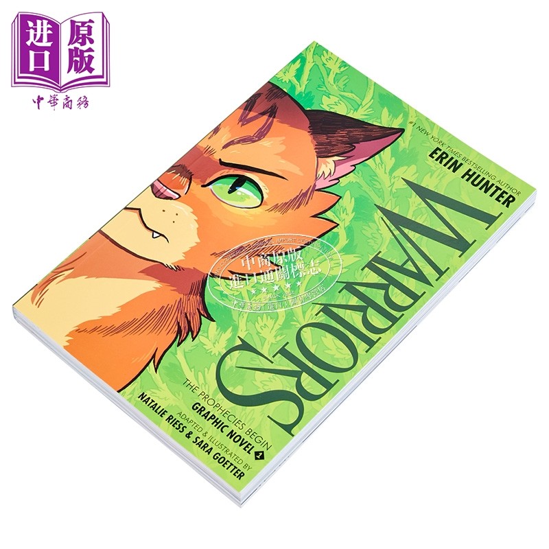 猫武士漫画版#1 Warriors Graphic Novel: The Prophecies Begin #1 英文原版 儿童桥梁漫画 图画小说 动物故事【中商原版】,淘宝优惠券,粉丝福利购,淘宝优惠卷