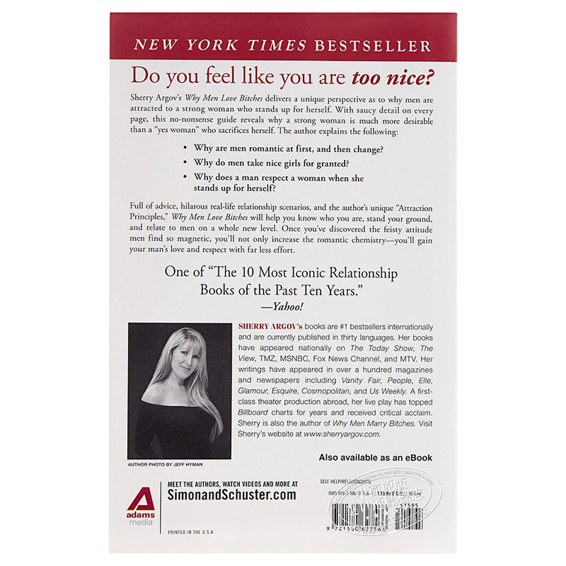 【中商原版】坏女人有人爱 英文原版 Why Men Love Bitches From Doormat to DreamgirlA Woman's Guide to Holding Her O