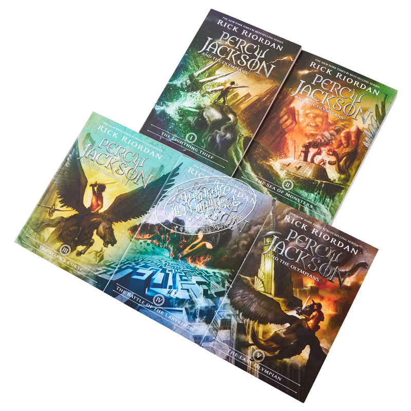 现货 波西·杰克逊和奥林匹斯英雄5本套装 第一部 英文原版 Percy Jackson boxed set Rick Riordan 科幻小说【中商原版】 - 图1