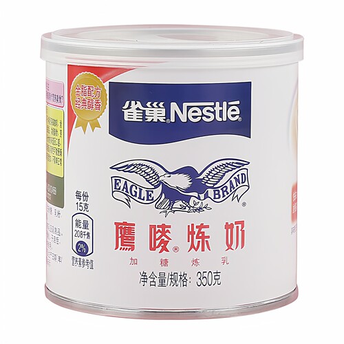 雀巢鹰唛炼奶350g*2罐含糖浓缩甜牛乳涂面包甜品奶茶原料鹰麦炼乳 - 图3