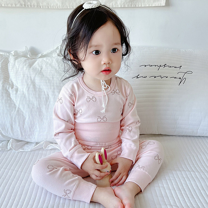 秋冬婴儿无骨高腰秋衣宝宝护肚裤纯棉儿童内衣男女童保暖红色套装,淘宝优惠券,粉丝福利购,淘宝优惠卷