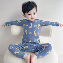 Autumn Winter Baby Autumn Clothes Autumn Pants Suit Pure Cotton Boneless Children Underwear Full Cotton Boy Girl Sleepwear Thick Warm Clothes