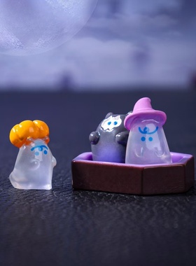 微景观万圣节僵尸道士造景小摆件