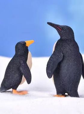 微景观海洋景观造景仿真企鹅父子