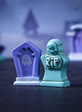 万圣骷髅墓碑系列迷你微景观摆件