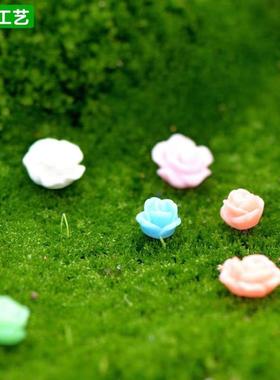 仿真微缩迷你植物小玫瑰花摆件