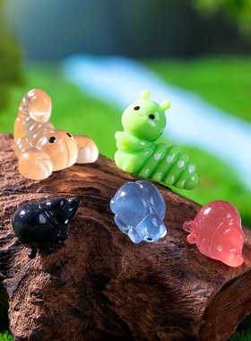 微观造景仿真毛毛虫昆虫小动物