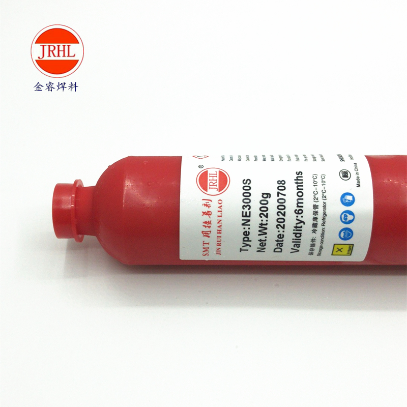 JRHL红胶NE3000S刮胶NE8800T点胶SMTPCB专用钢网丝印用接着剂200g - 图0