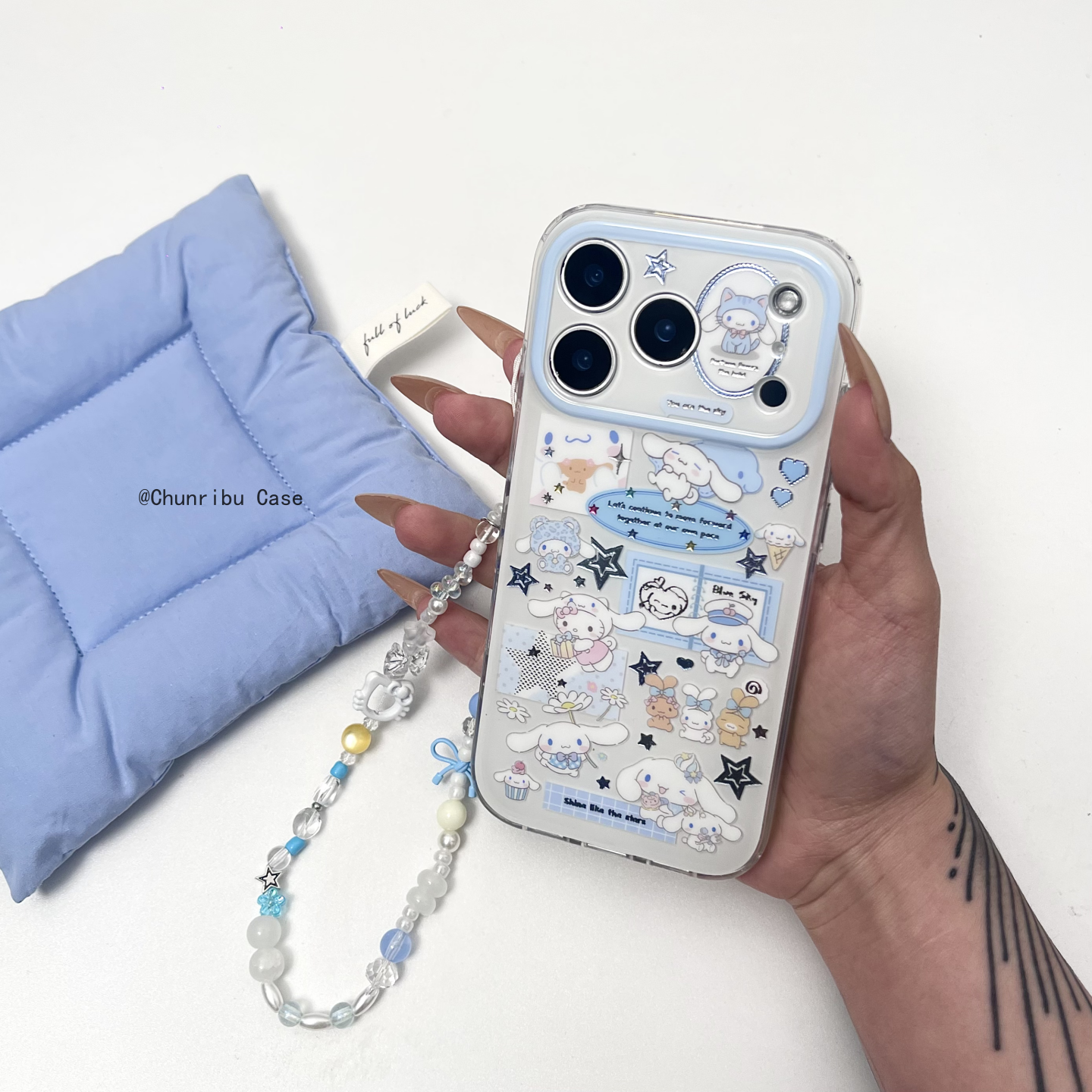 春日部防卫队Fighting｜日韩ins风可爱卡通镭射烫金蓝色玉桂狗适用苹果17/16promax手机壳双面iphone15/14/13,淘宝优惠券,粉丝福利购,淘宝优惠卷