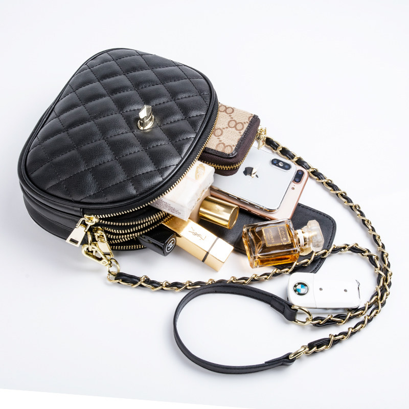 2020新款潮真皮三层女百搭小包包 度兰尼女士包袋