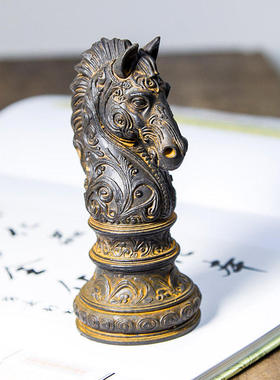 新年马年中式书房摆件办公室桌面马首装饰品创意2026礼品