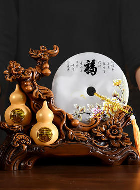 福禄客厅葫芦开业乔迁礼物品家居平安扣玄关酒柜电视柜酒柜装