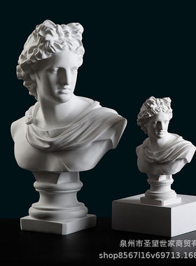 家居饰品客厅卧室树脂品阿波罗北欧素描雕像摆件教具跨境