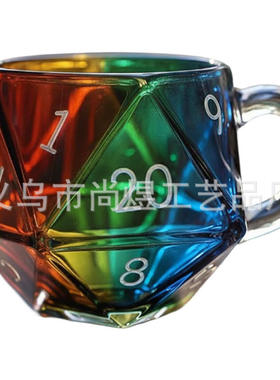马克杯&20龙与地下城20骰子杯跨境
