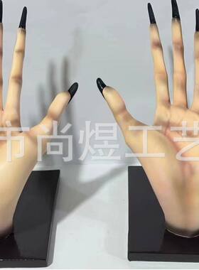 礼物独立站万圣节女巫手书架树脂摆件跨境桌面收纳品礼品