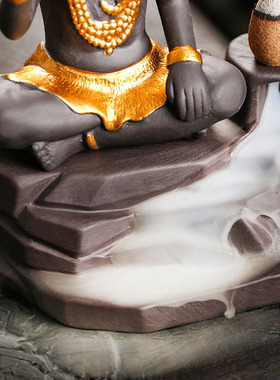 Shiva Buddha Ornaments For Home Decoration Backflow Incense