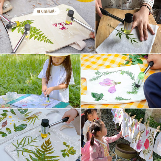 Paquet de matériel de teinture et de frottage végétal