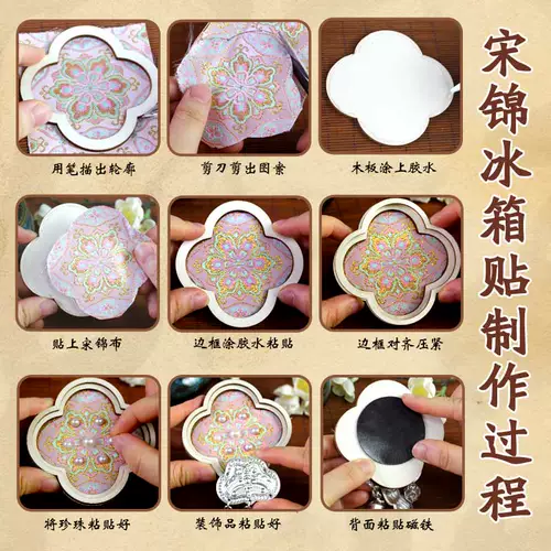 Китайский магнит на холодильник, набор материалов, «сделай сам»