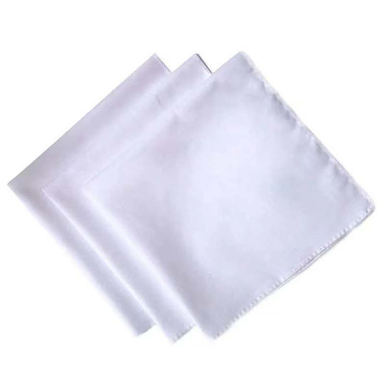 扎染专用方巾白色布料幼儿园拓印手帕纯棉染布丝巾手绢diy材料包