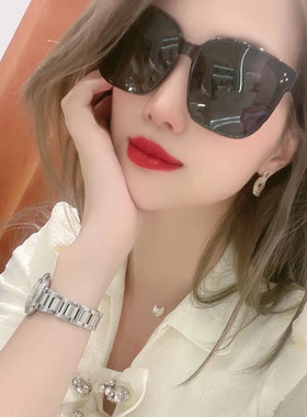 杨树林方框女防紫外线偏光太阳镜