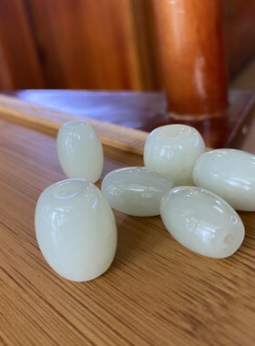 和田白玉籽料散珠老形珠