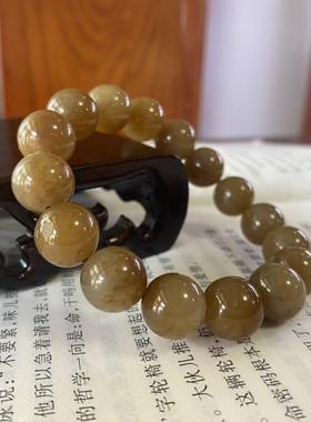1.2圆珠手链男女且末糖和田玉