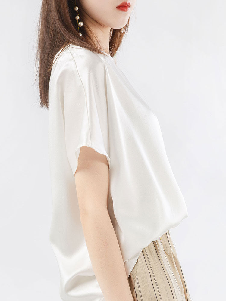 禁欲女神气质丝滑裸感she华高衬衫 丝念物语T恤