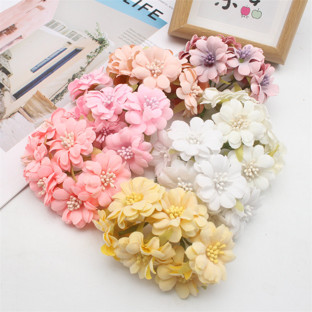 仿真花diy手工配件花环材料家居装饰花山茶花束带花芯喜糖盒配件,淘宝优惠券,粉丝福利购,淘宝优惠卷