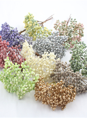 diy仿真森系手工饰品塑胶花环