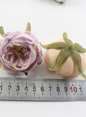 仿真牡丹花苞假花朵 diy簪花头饰材料婚庆节日布置花墙蛋糕装饰花