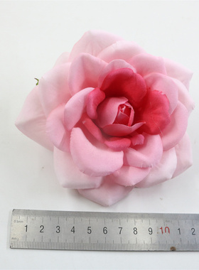 仿真花绒布玫瑰花装饰胸花材料