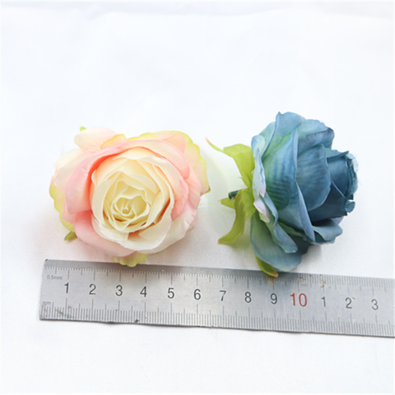 DIY手工花环森系手作材料 仿真装饰假花 欧式复古玫瑰花头  6.5cm - 图1