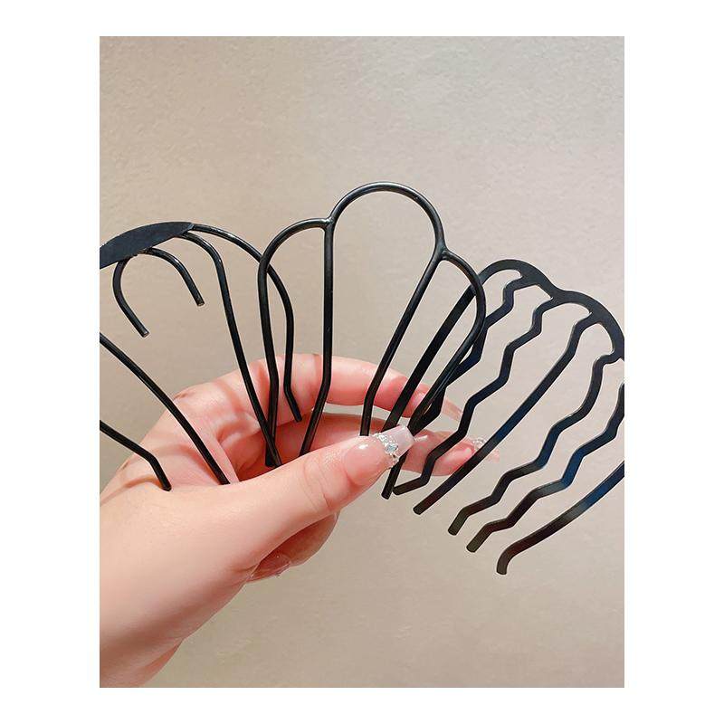 丸子头固定盘发神器女四齿插梳2024新款发梳u型发夹发簪头饰发卡,淘宝优惠券,粉丝福利购,淘宝优惠卷