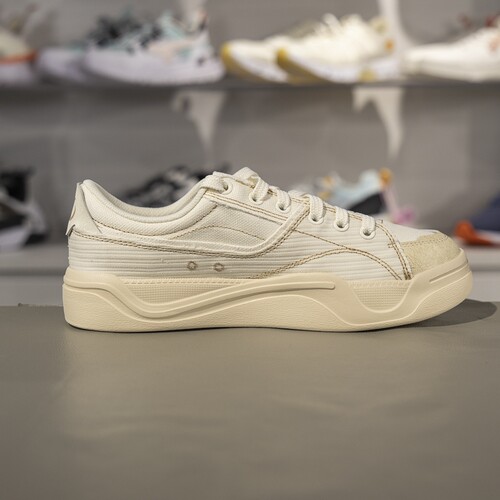 李宁轻帆帆布鞋男女同款2025新款情侣时尚低帮经典休闲鞋AGCV065 - 图3