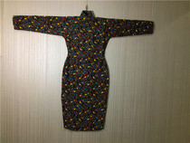 Republic of China 40s autumn and winter style thin felt liner zipped dark buckle to collect waist Qipai Qipao is good