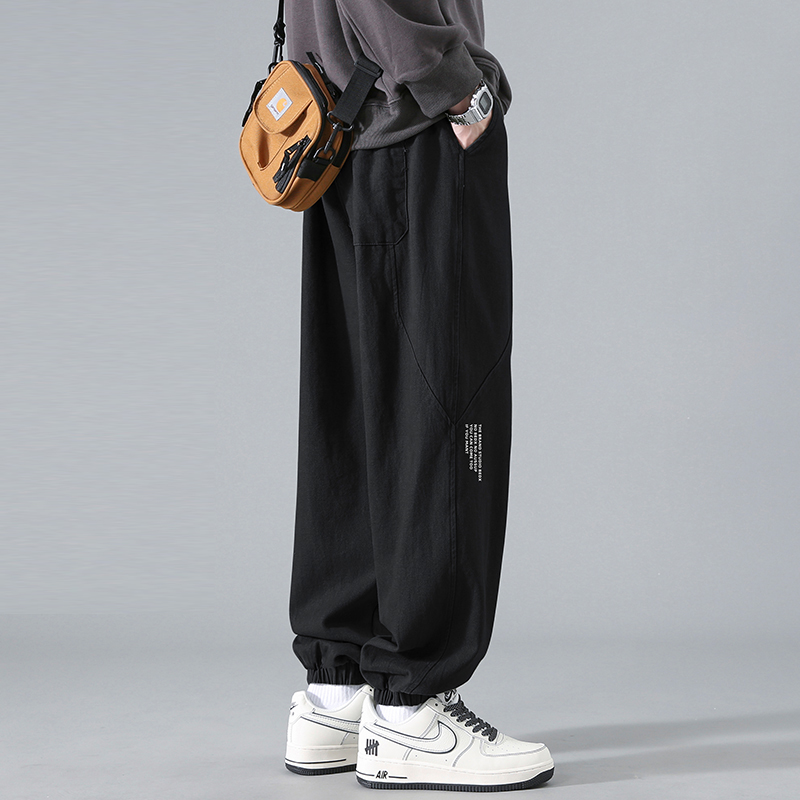 唐狮集团DESSO2025束脚裤子男秋冬运动裤男青少年潮美式休闲裤 - 图3