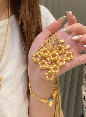 重生小元宝paula时序福牌有钱花毛衣女款项链生日礼物纪念日R020