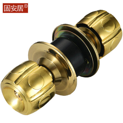 固安居球形门锁室内卫生间木门房间卧室金色球型锁具家用通用型 - 图3