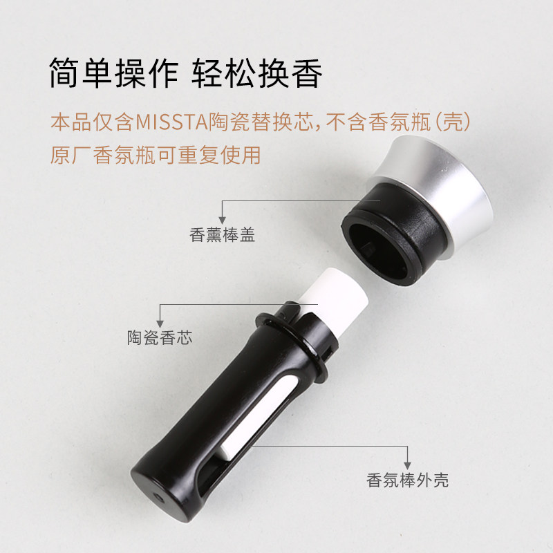 适用岚图梦想家知音追光FREE车载香氛替换芯东风猛士陶瓷香薰棒