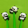 Creative and cute black needle soft silicone gel pen