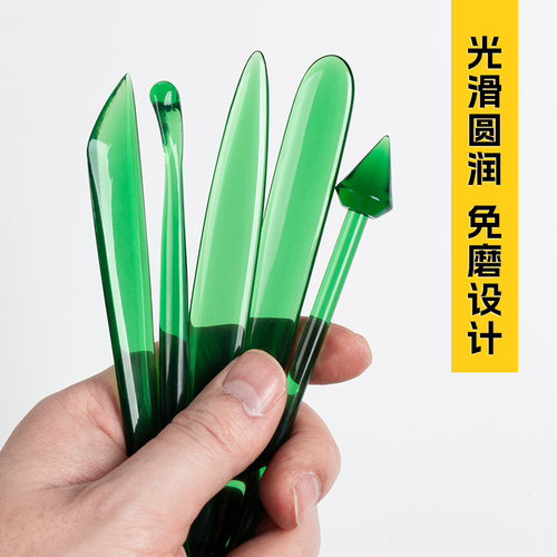 亚克力面塑工具28件套装手工打磨雕刻塑形工具粘土软陶泥塑面人刀 - 图3