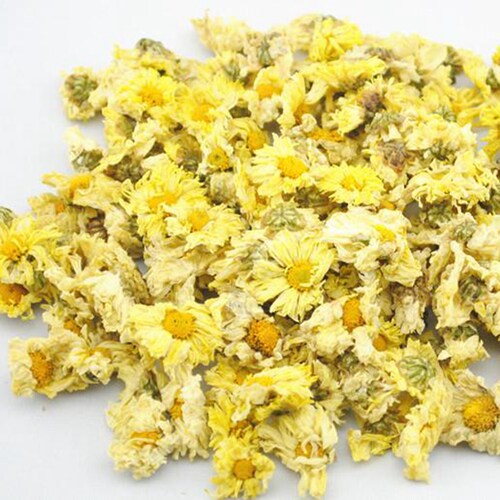 桐乡产新花正宗杭白菊花朵推荐实惠散装冲泡菊花茶胎菊50g杭菊花 - 图0