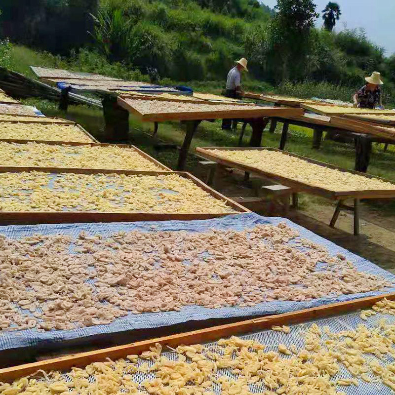 湖北蕲春浠水特产豆粑武汉黄陂农家柴火手工豆皮豆折豆丝豆糕干货 - 图0