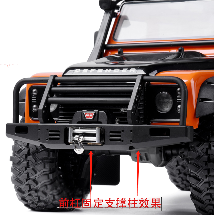 1/10攀爬车保险杠防撞圆形支柱 方形柱 一对装 SCX10 90046 TRX4 - 图1