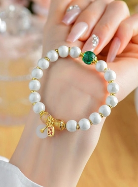 白瓷珠香灰瓷琉璃手串