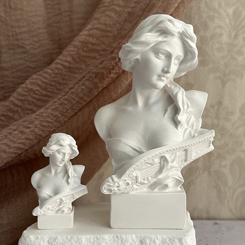 琴女雕塑摆件石膏像艺术人物装饰陈列道具书房电视柜玄关咖啡厅,淘宝优惠券,粉丝福利购,淘宝优惠卷