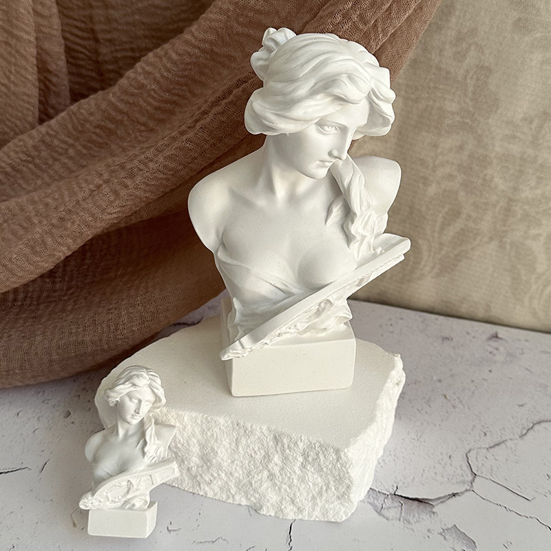 琴女雕塑摆件石膏像艺术人物装饰陈列道具书房电视柜玄关咖啡厅,淘宝优惠券,粉丝福利购,淘宝优惠卷
