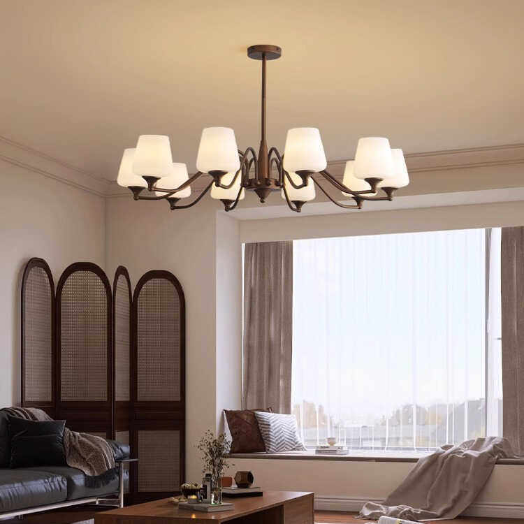 美式中古风吊灯客厅餐厅卧室灯具 复古简约大气 创意设计铁艺吊灯,淘宝优惠券,粉丝福利购,淘宝优惠卷