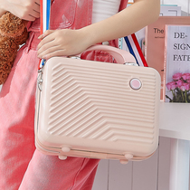 Mini suitcases suitcase woman 14 inch small travel makeup bag suitcase cute little bag with female inclined satchel